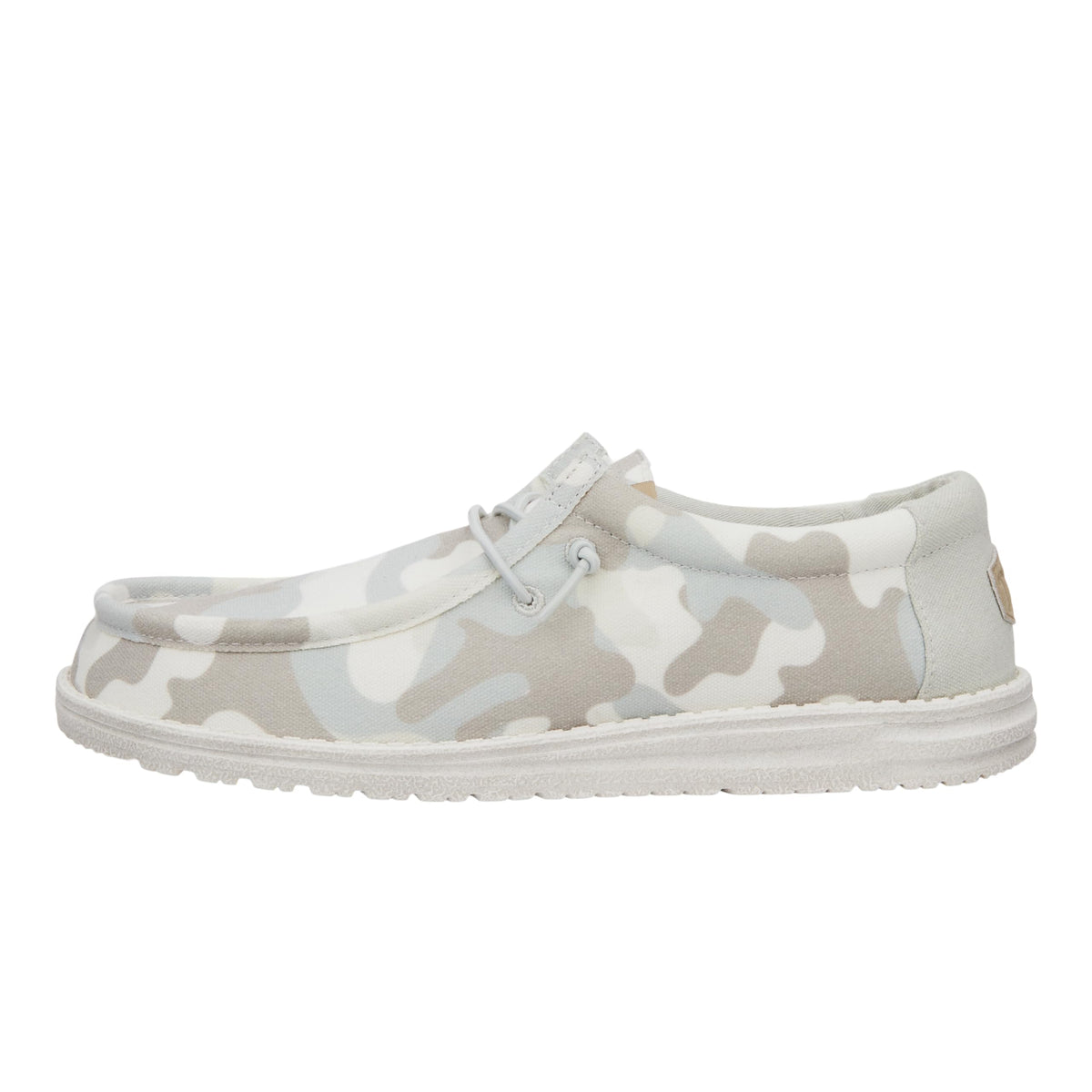 Hey Dude Wally Washed Camo Greyscale Desert Camo Size M10 | Mens Shoes | Mens Slip On Loafers | Comfortable & Light-Weight